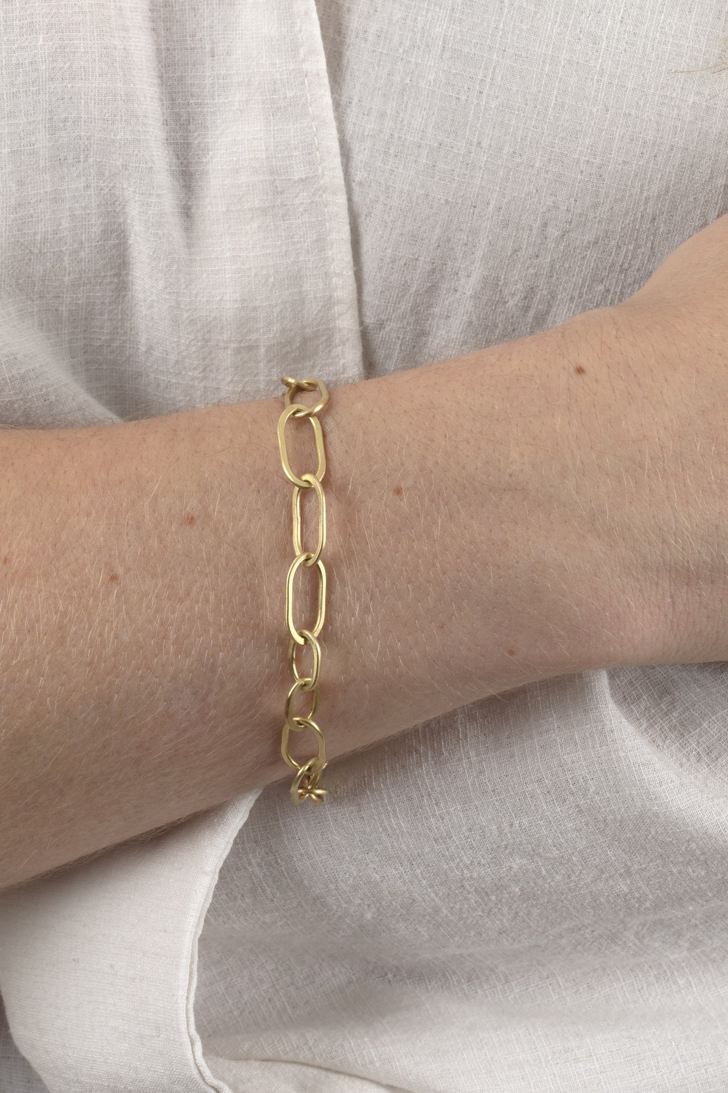 18ct Gold Handmade Chain Bracelet