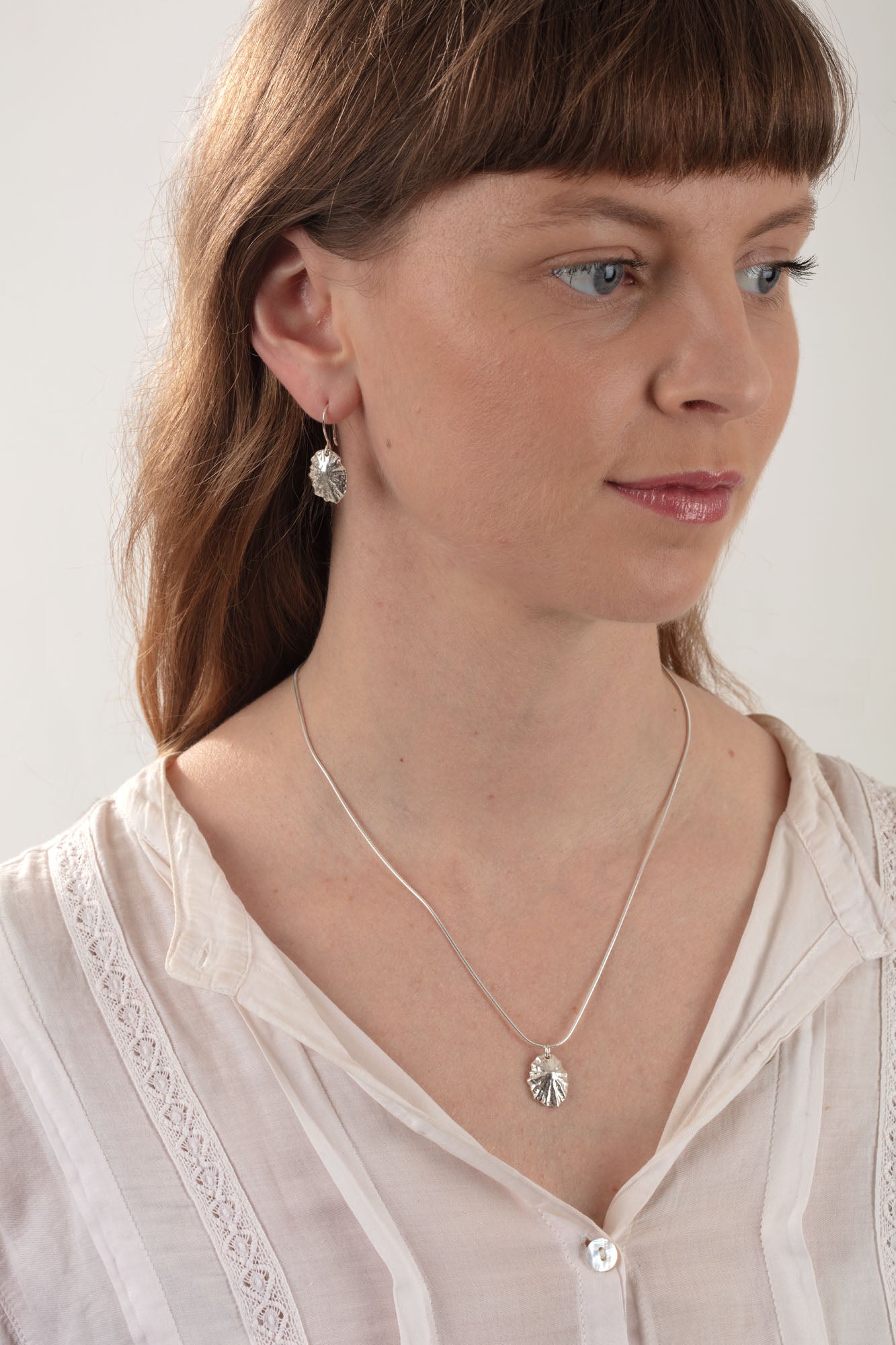 Silver Limpet Earrings