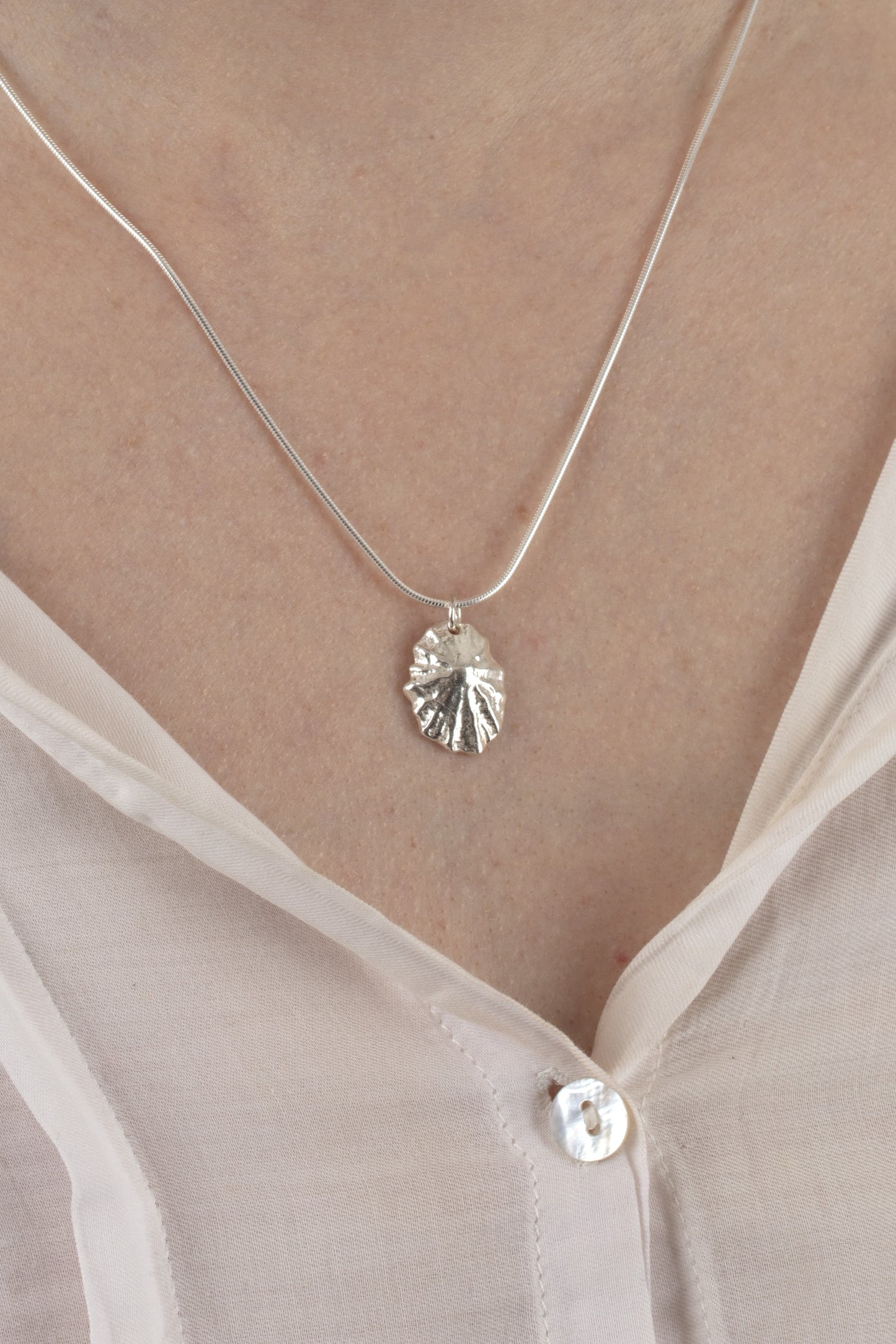 Silver Limpet Shell Necklace