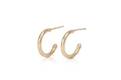 9ct Yellow Gold Hoop on Post with Scroll Earrings – Interchangeable