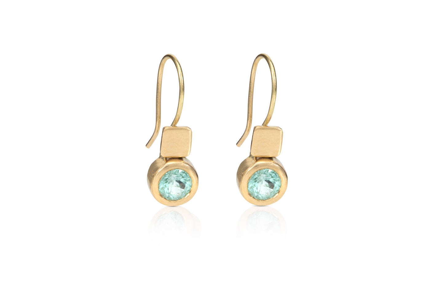 18ct Gold Paraiba Tourmaline Earrings