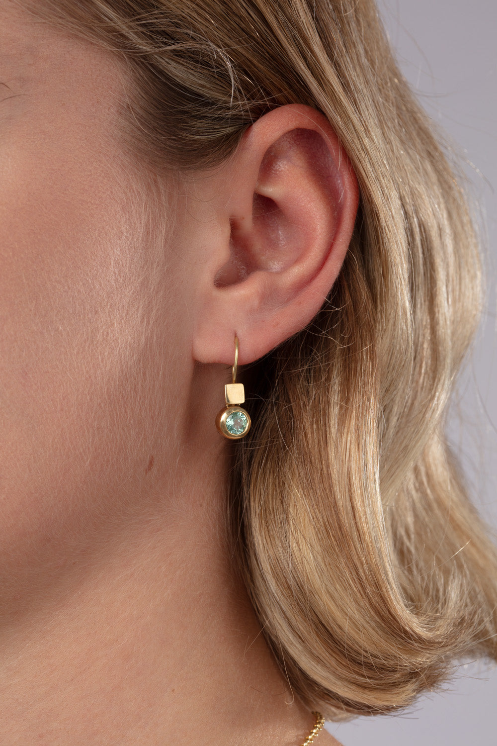 18ct Gold Paraiba Tourmaline Earrings