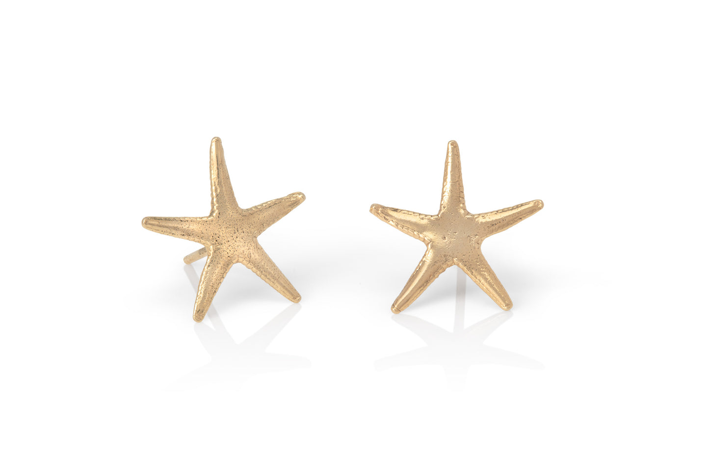 18ct Gold Starfish Stud Earrings
