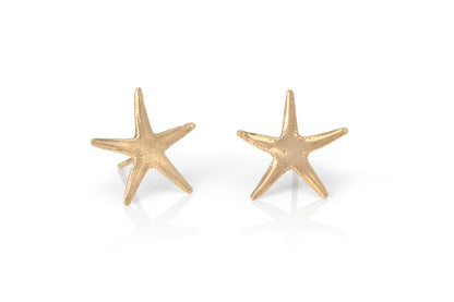 18ct Gold Starfish Stud Earrings