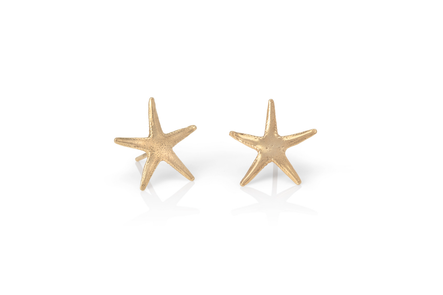 18ct Gold Starfish Stud Earrings