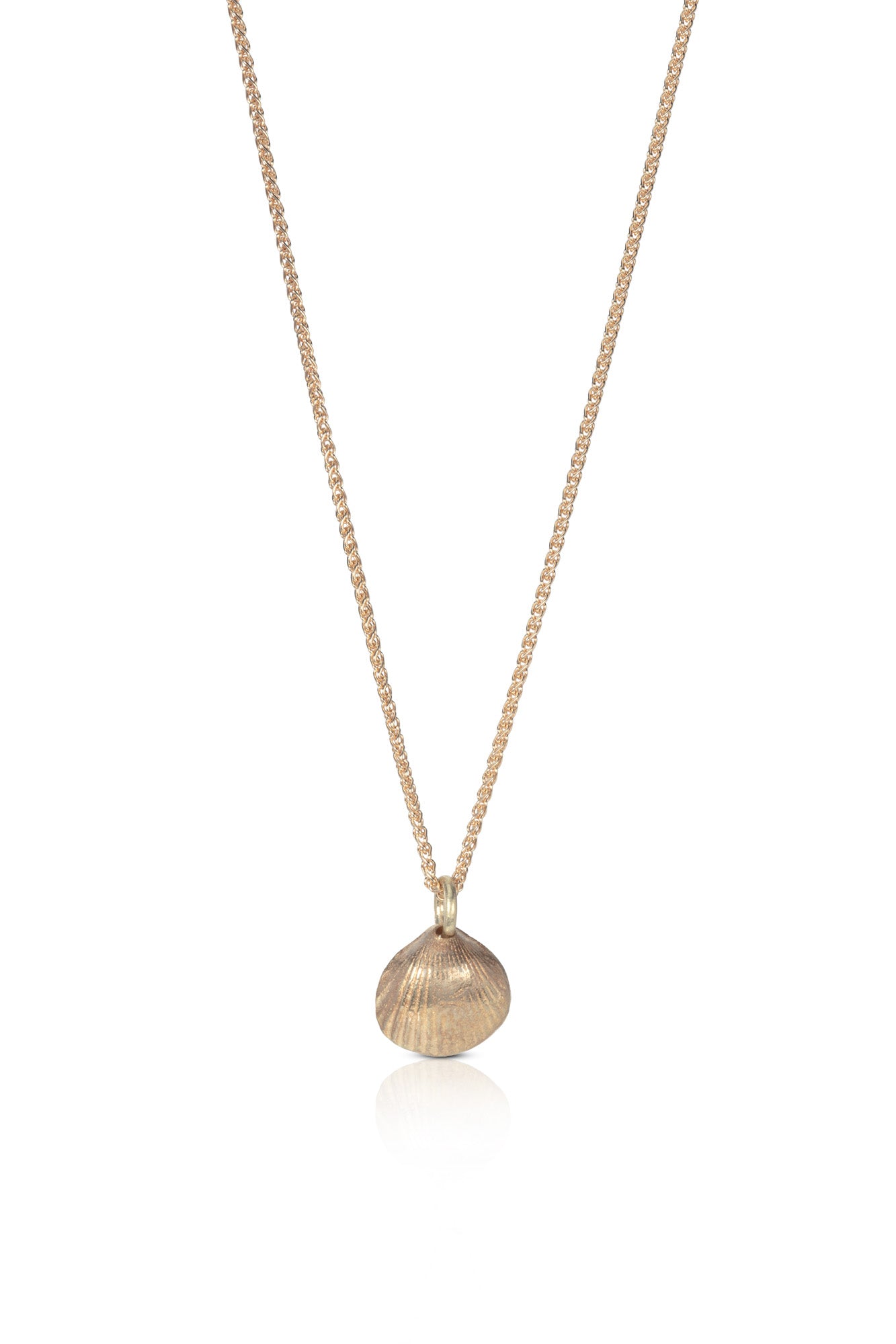 9ct Gold Tiny Cockle Shell Necklace