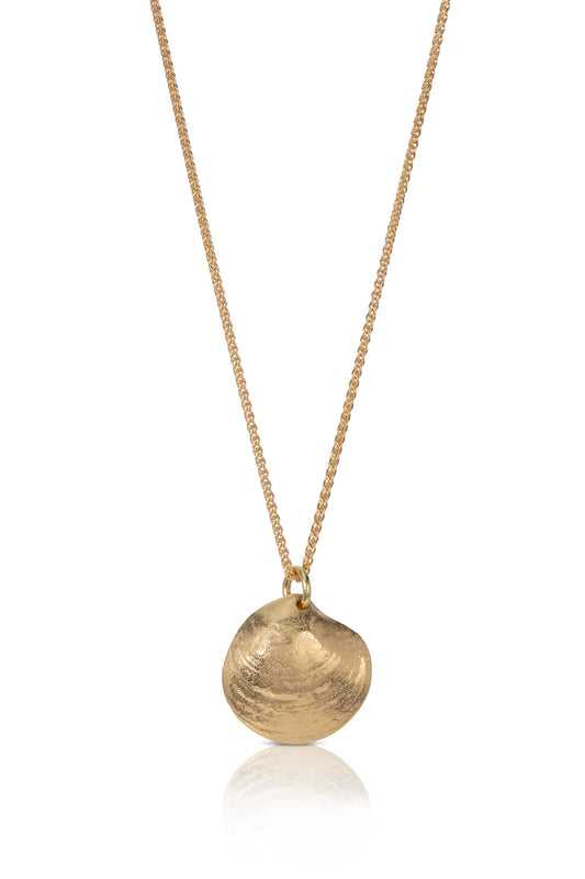 18ct Gold Clam Shell Necklace