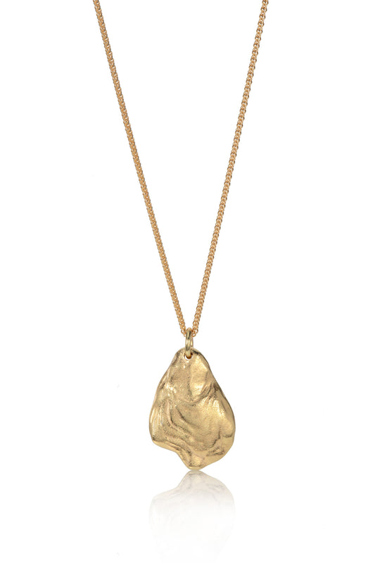 18ct Gold Oyster Shell Necklace
