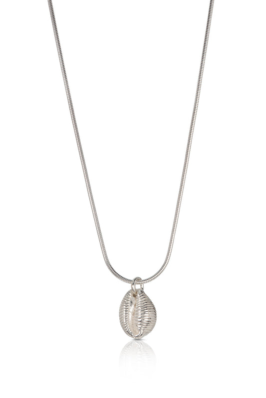 Silver Cowrie Shell Necklace