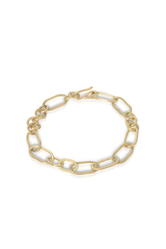 18ct Gold Handmade Chain Bracelet