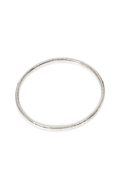 Silver Hammered Bangle 2.5