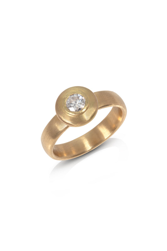 18ct Gold Round Diamond Ring
