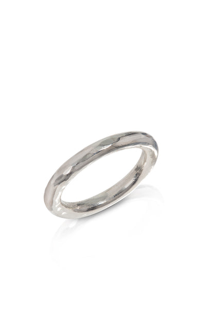 Silver Hammered Ring