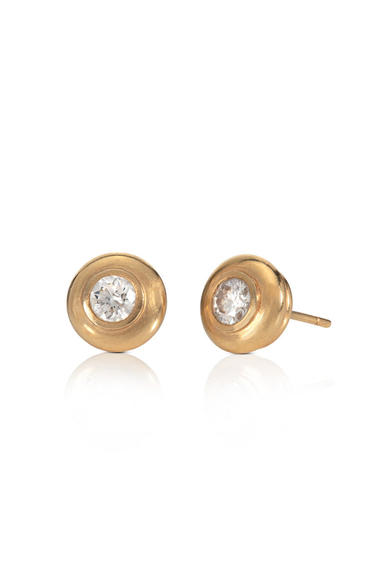 18ct Gold Diamond Earrings