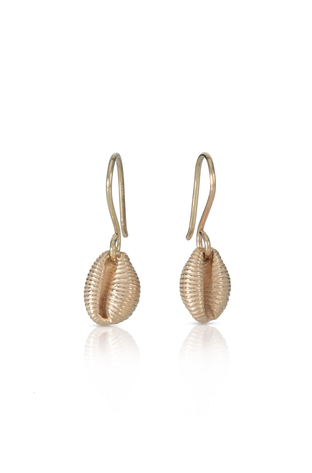 9ct Gold Cowrie Earrings