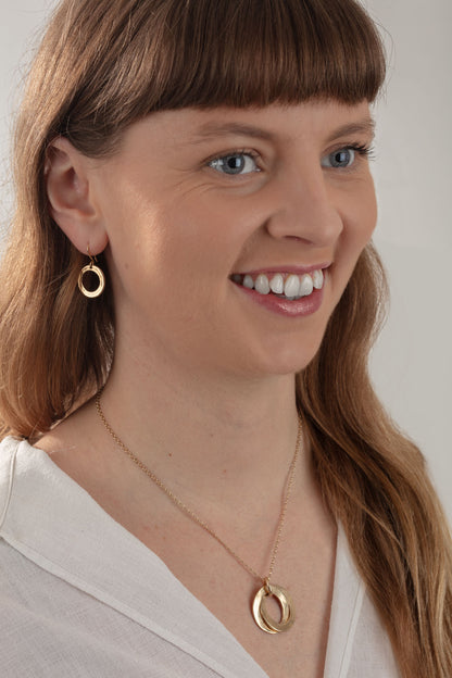 9ct Gold Flat Hoop Earrings