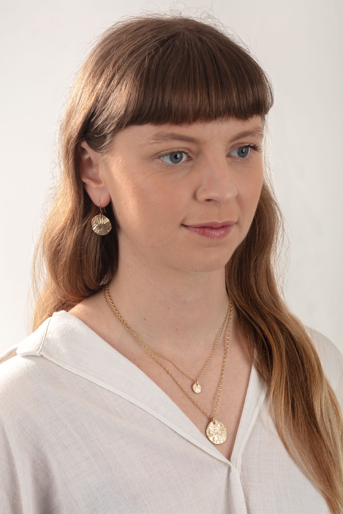 9ct Gold Small Pebble Necklace