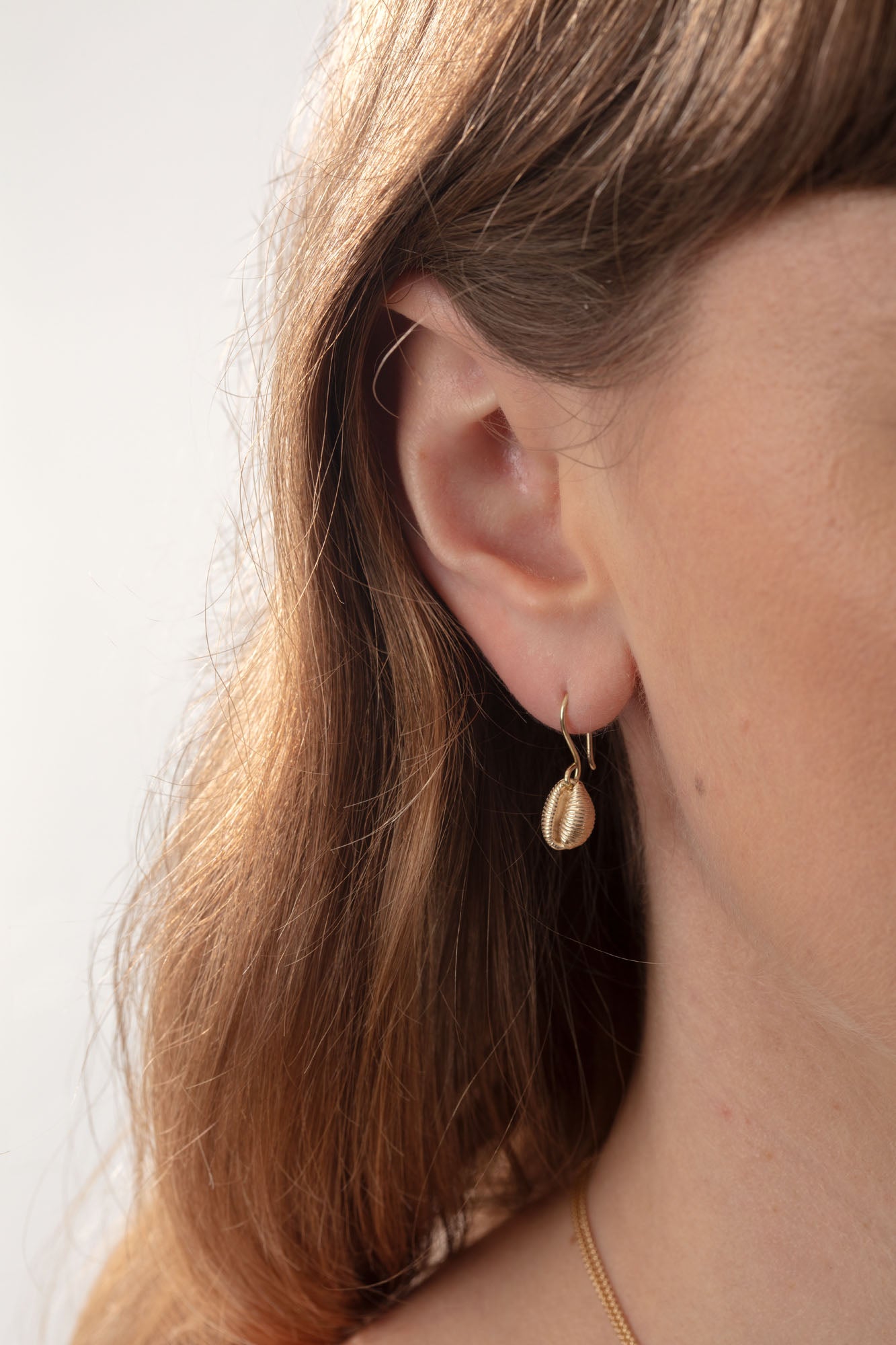 9ct Gold Cowrie Earrings