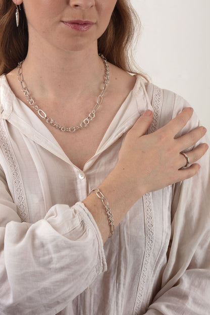 Silver Handmade Chain Bracelet