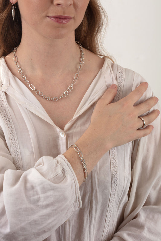 Silver Handmade Chain Bracelet