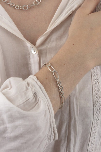 Silver Handmade Chain Bracelet