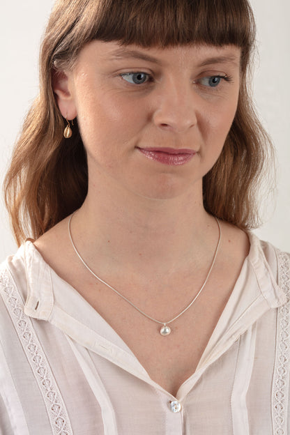 Silver Tiny Cockle Shell Necklace